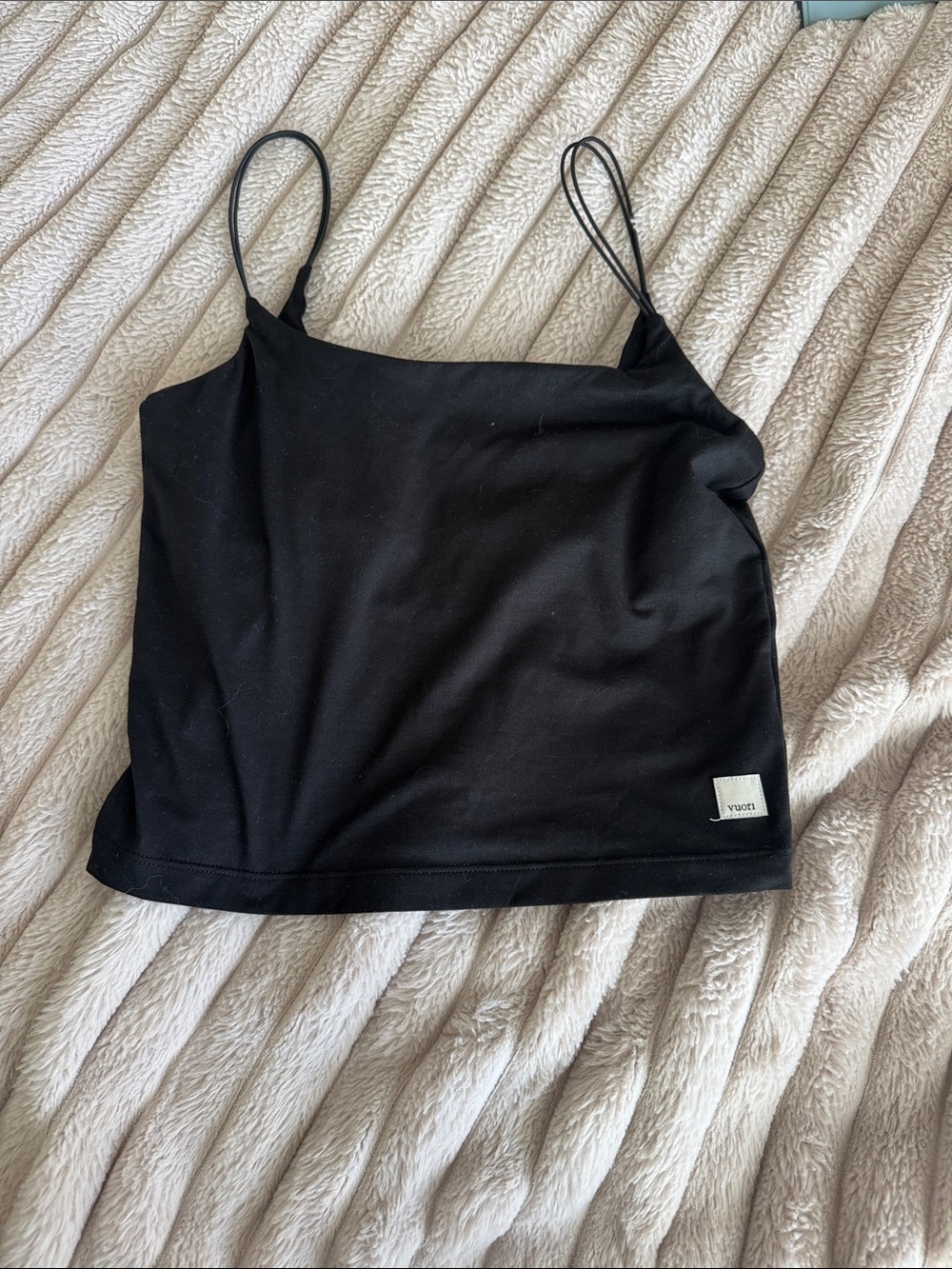 Vuori Black Spaghetti Strap Camisole